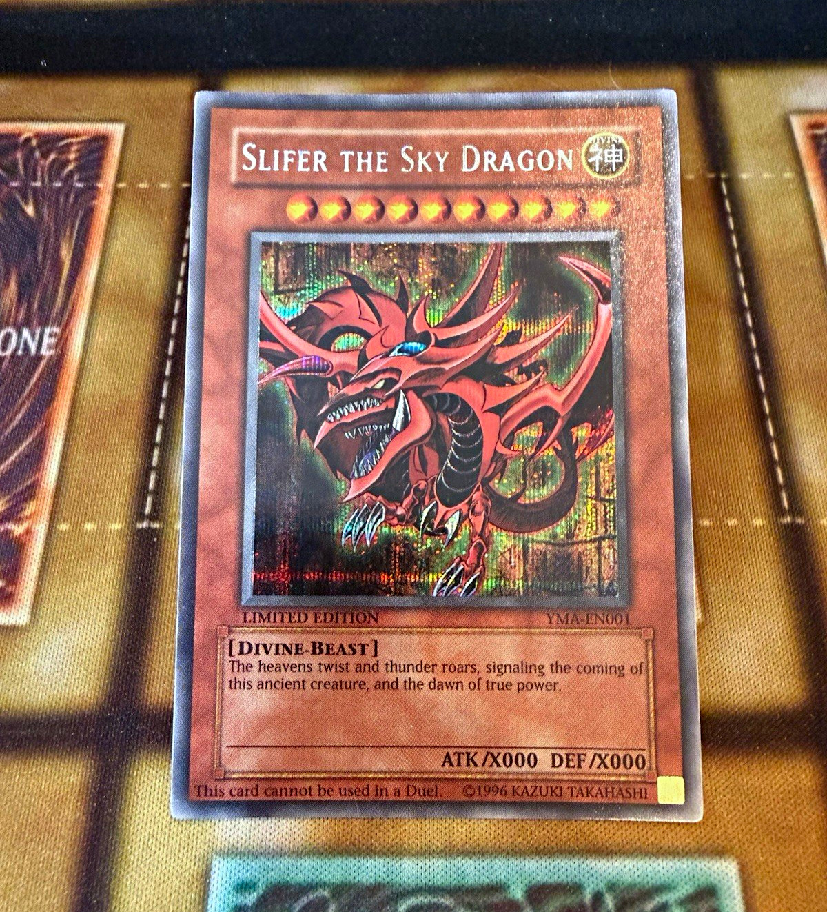 Konami Yu-Gi-Oh Slifer the Sky Dragon YMA-EN001 Secret Rare Holo Lim Ed