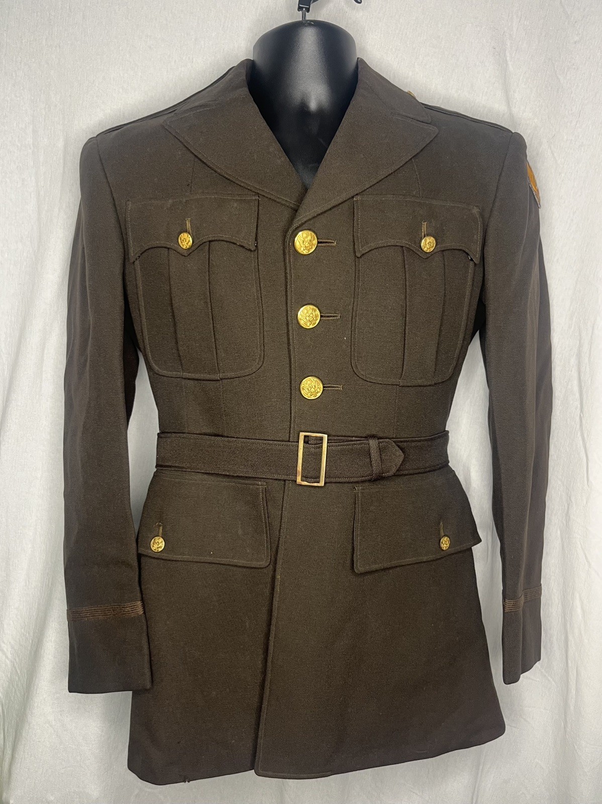 WWII NAMED USAAF 8th Air Force Pilots Uniform Jacket, WW2 Warrant Officer WOJG