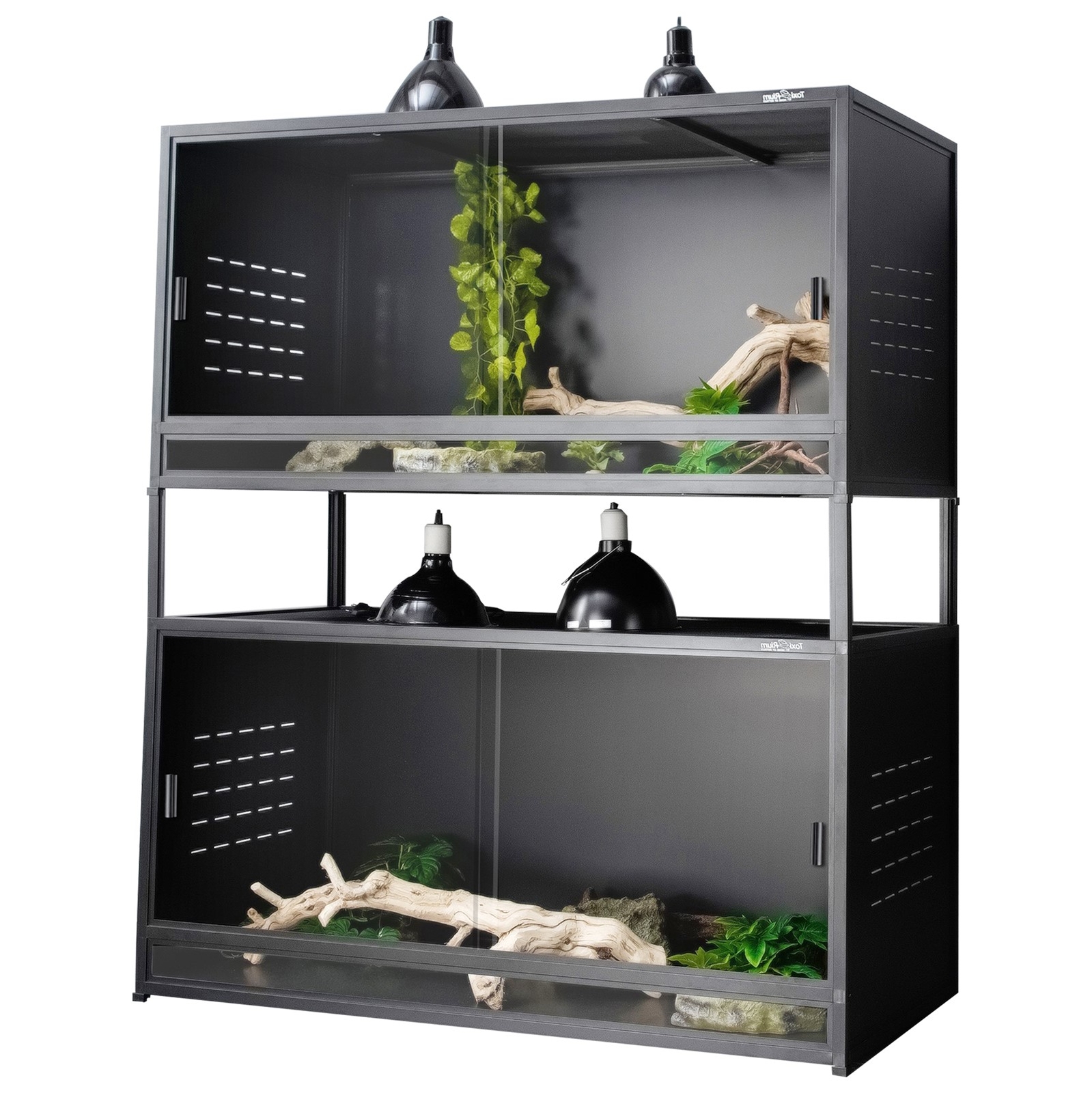 Large Reptile Enclosure Bearded Dragon Terrarium 120 Gal 48\