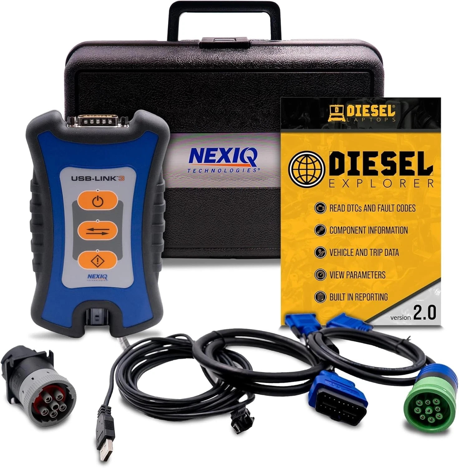 Nexiq USB Link 3 Diagnostic Tool with Repair Software - Diesel Laptops Nexiq USB Link 3 Diagnostic Tool with Repair Software - Diesel Laptops