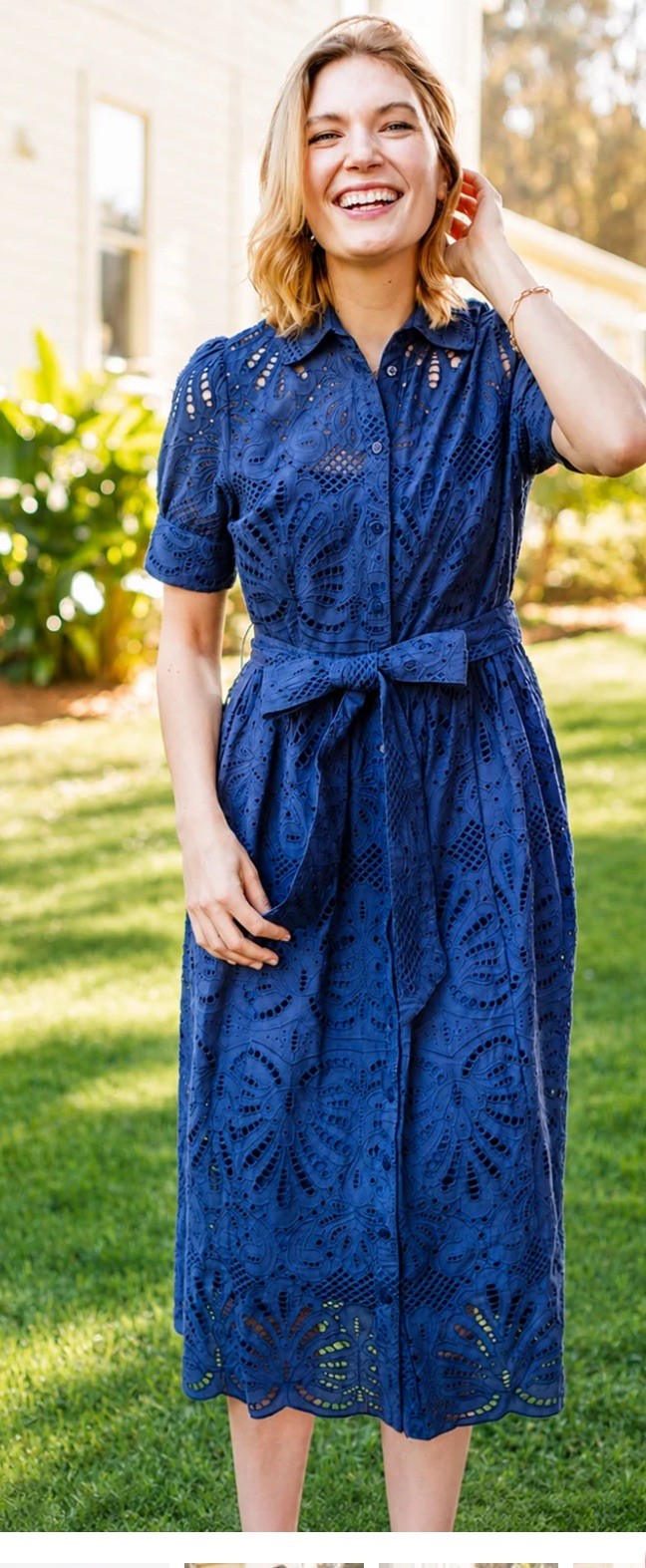 NWT Lesley Evers Jane dress, navy, size M NWT Lesley Evers Jane dress, navy, size M