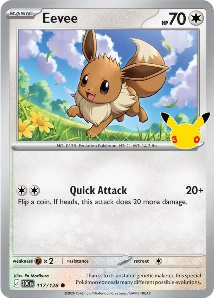 Eevee Holofoil [30C - 117/128]