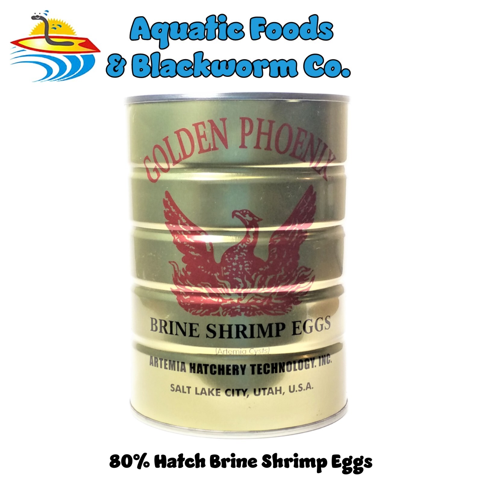 1-lb (16oz) Brine Shrimp Eggs, Grade  A  80% Hatch Great Salt Lake Eggs, Artemia