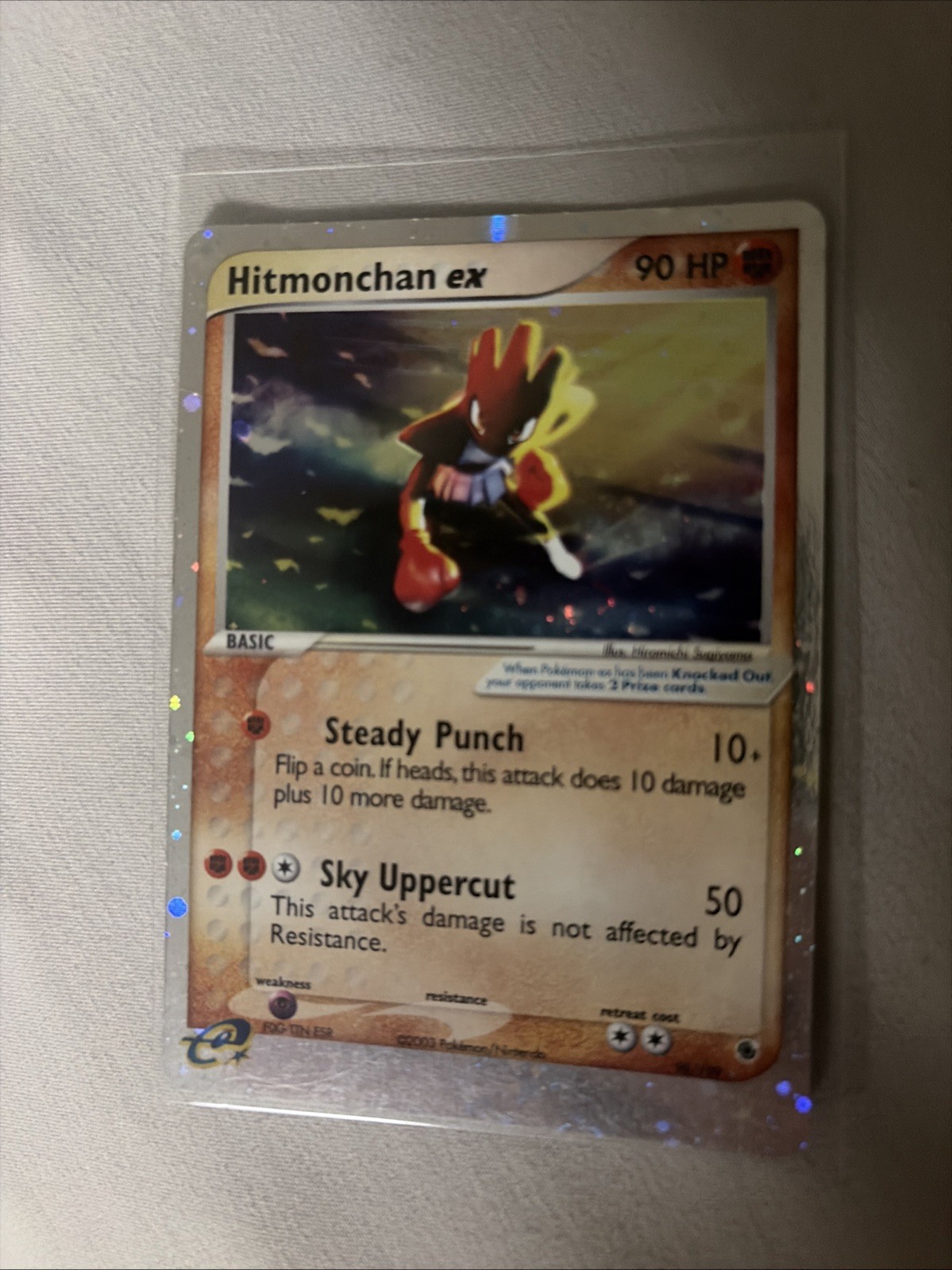Hitmonchan EX Ruby & Sapphire Holo Ultra Rare Pokémon Card 98/109 English