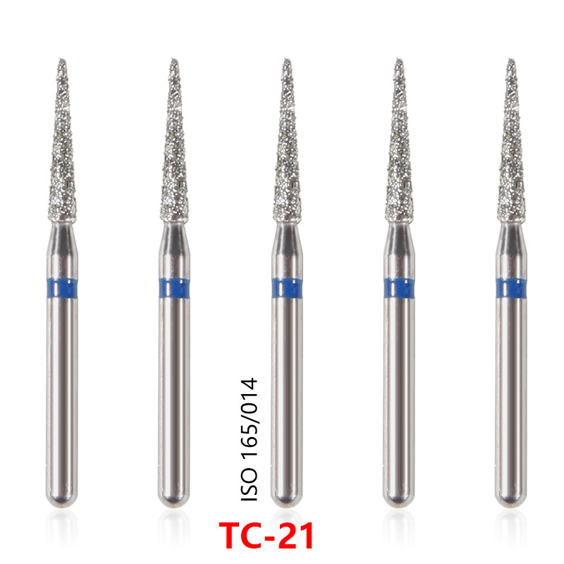 100 Pcs  Diamond Burs High Speed Handpiece Friction Grip  1.6mm 100 Types