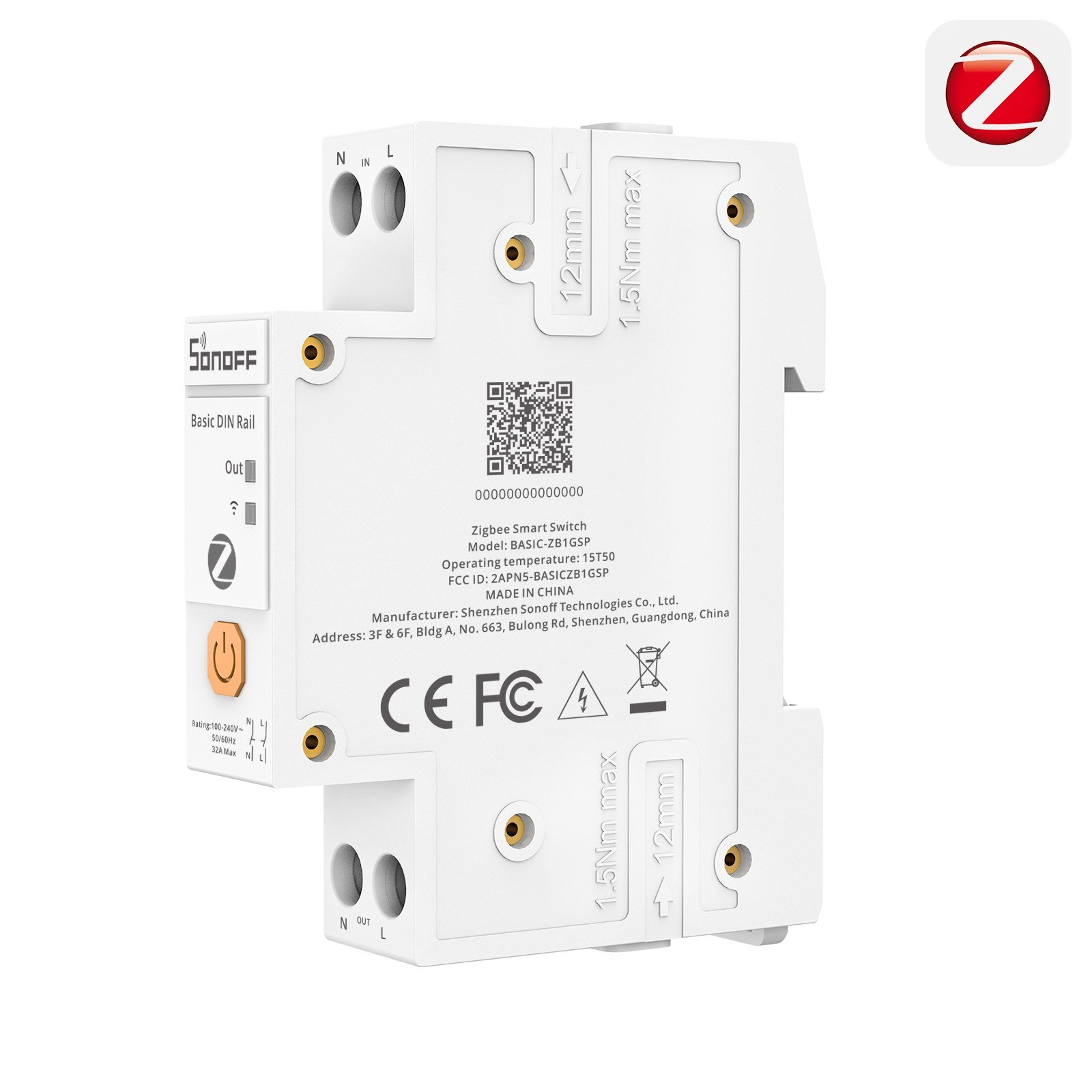 SONOFF Zigbee DIN Rail Smart Switch 32A App Timer Schedule Smart Home Controller
