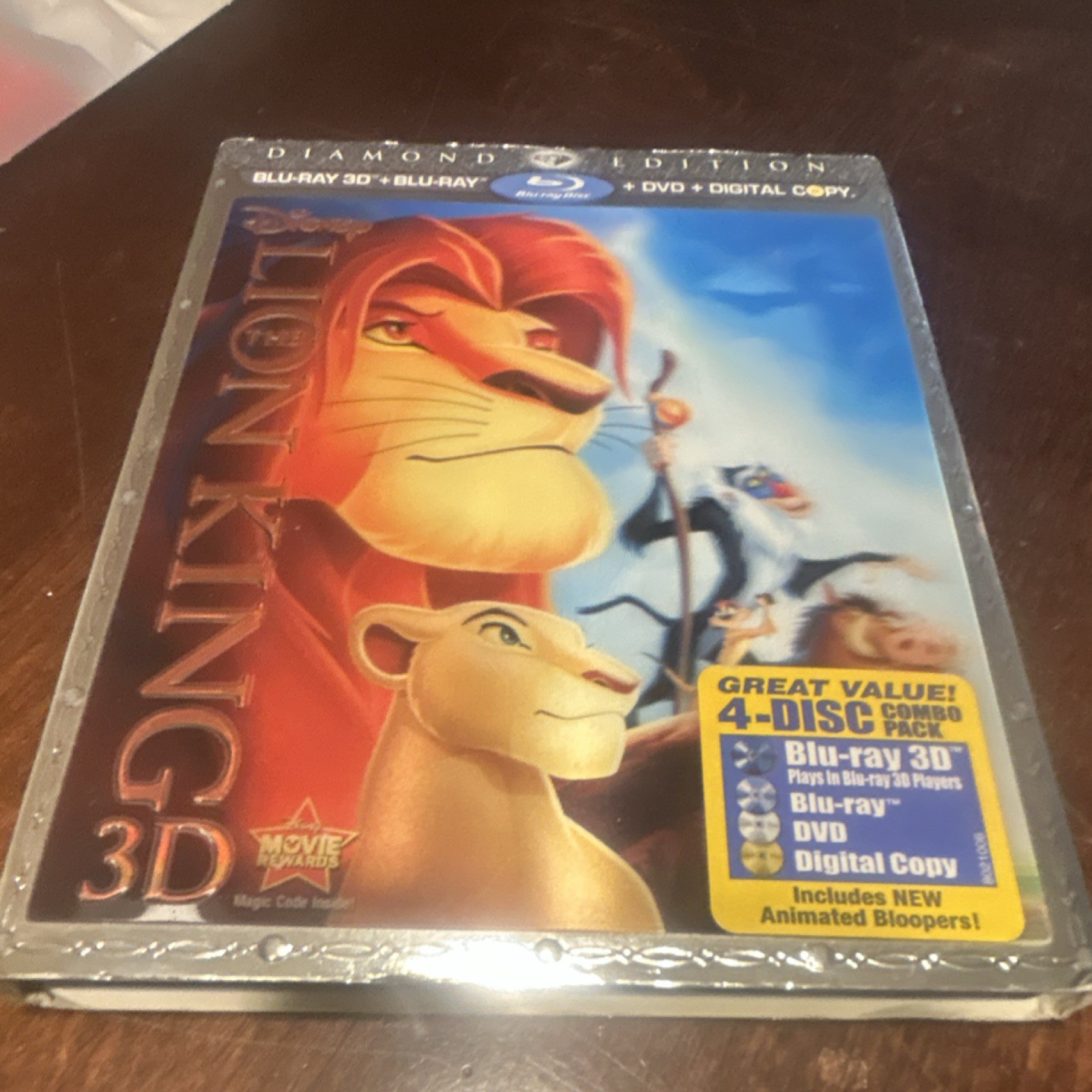 Disney Lion King 3D Diamond Edition Blu-ray 3D Blu-ray DVD Digital Copy Combo Disney Lion King 3D Diamond Edition Blu-ray 3D Blu-ray DVD Digital Copy Combo