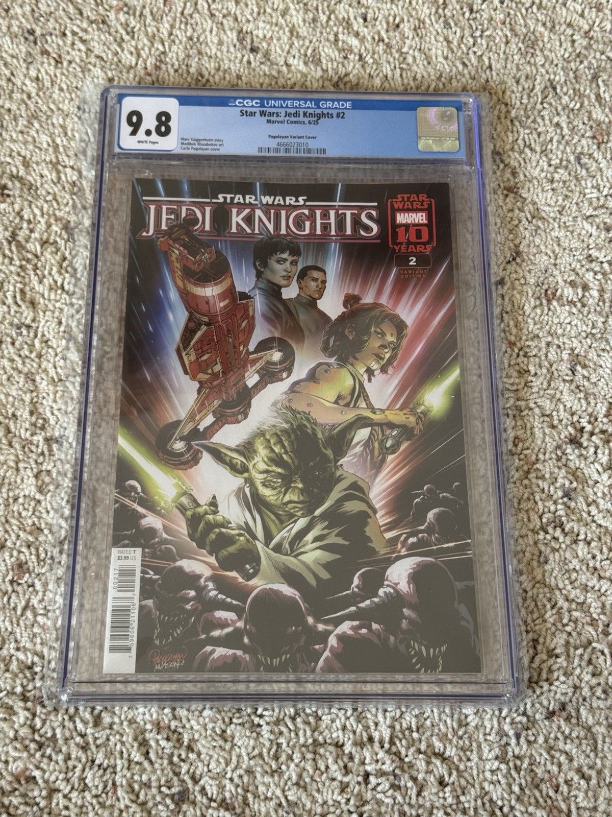 Star Wars: Jedi Knights #2 Pagulayan Variant Cover (Marvel Comics 2025) CGC 9.8