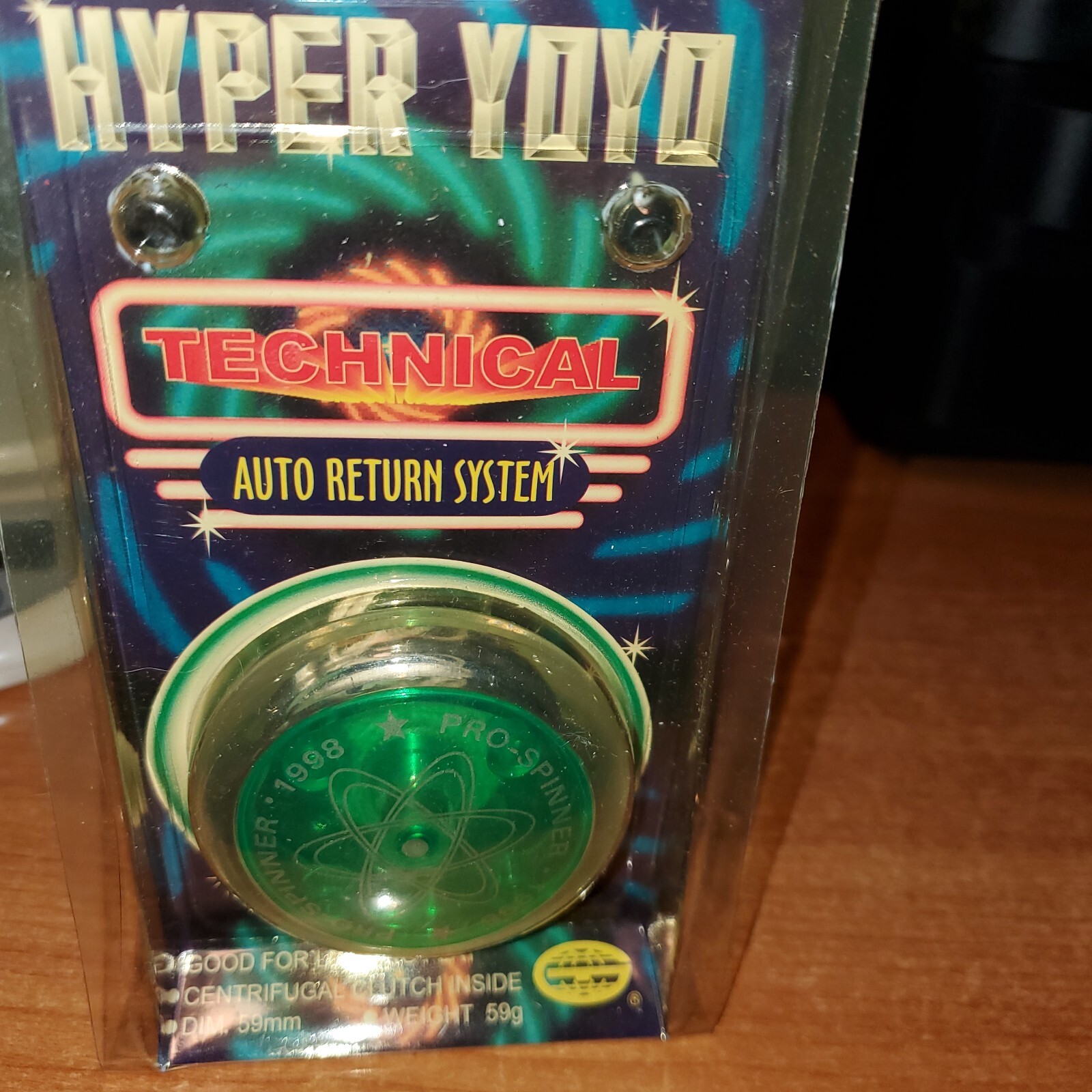 Vtg 1998 Hyper Yoyo Pro Spinner Professional Auto Return System GREEN Vtg 1998 Hyper Yoyo Pro Spinner Professional Auto Return System GREEN