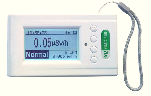 GQ GMC-500 Geiger Counter Radiation Detector β, γ and X-Ray Dosimeter data log