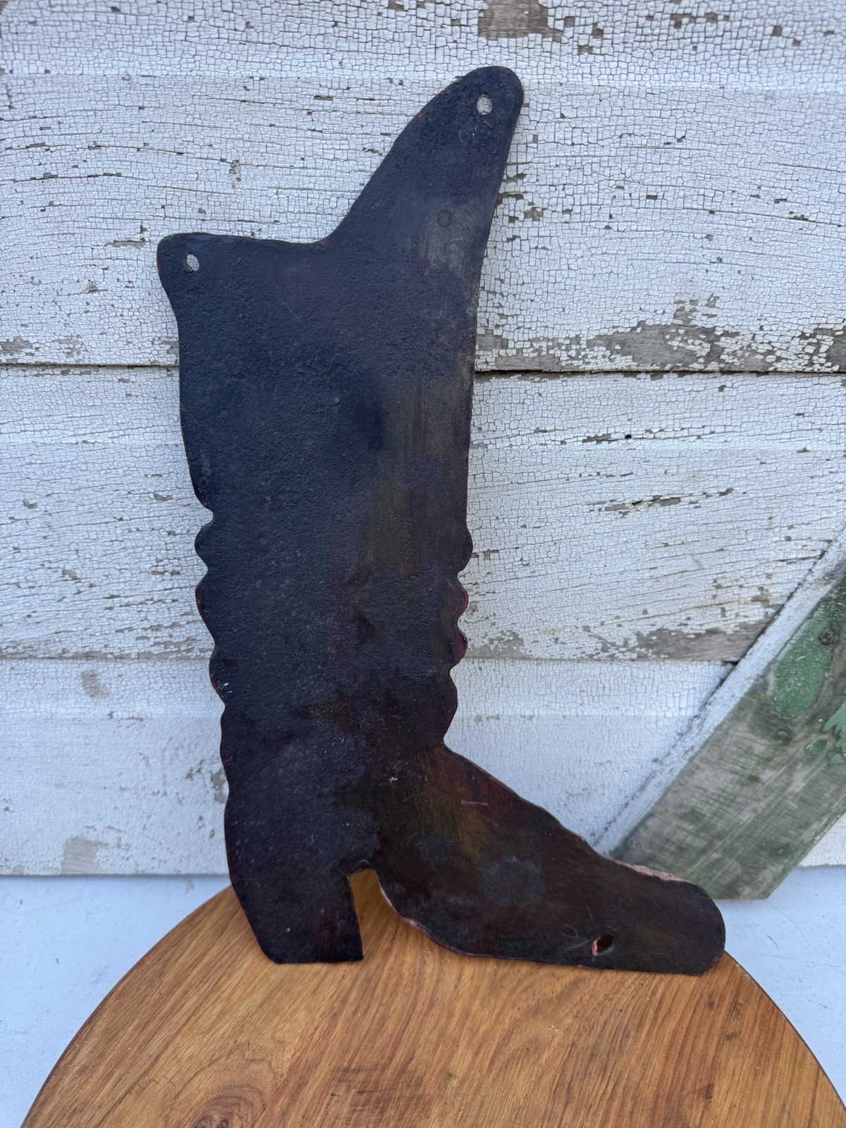 Antique Metal Boot Shoemaker Cobbler Trade Sign Folk Art Primitive Store Front Antique Metal Boot Shoemaker Cobbler Trade Sign Folk Art Primitive Store Front