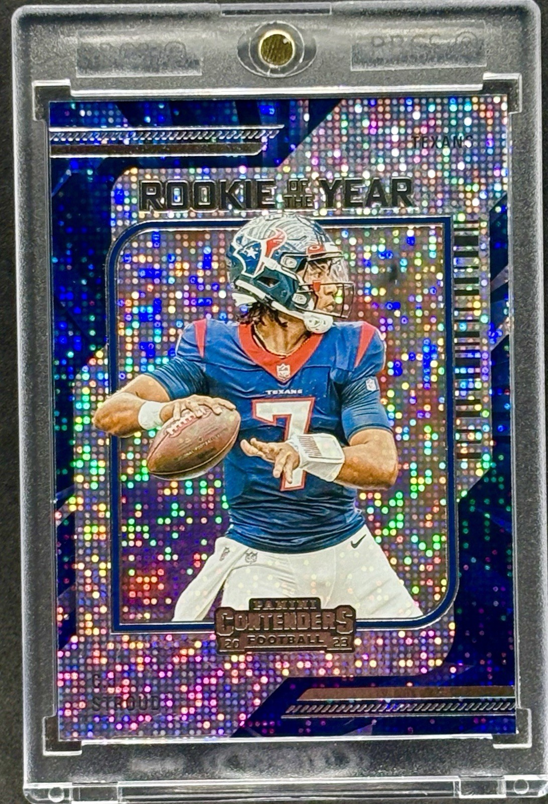 CJ Stroud RARE ROOKIE SILVER SPARKLE REFRACTOR INVESTMENT CARD TEXANS MINT CJ Stroud RARE ROOKIE SILVER SPARKLE REFRACTOR INVESTMENT CARD TEXANS MINT