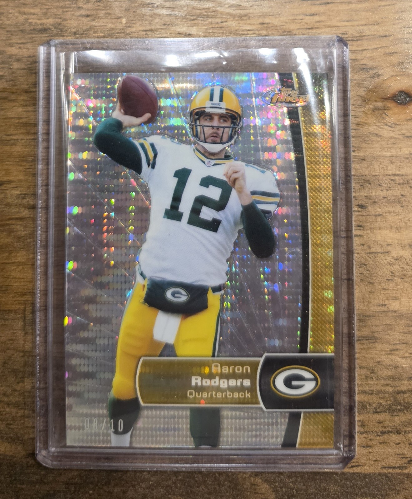 AARON RODGERS 2012 TOPPS FINEST #1 PULSAR REFRACTOR #\'d /10 PACKERS