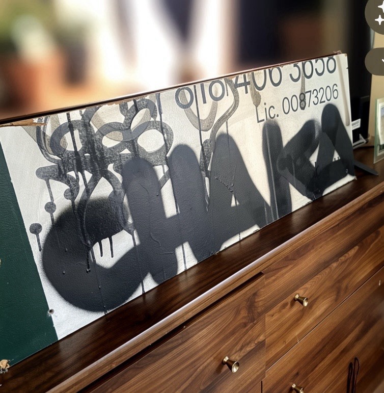 Infamous Chaka Graffiti Artist Tagged Billboard 34x12 Infamous Chaka Graffiti Artist Tagged Billboard 34x12
