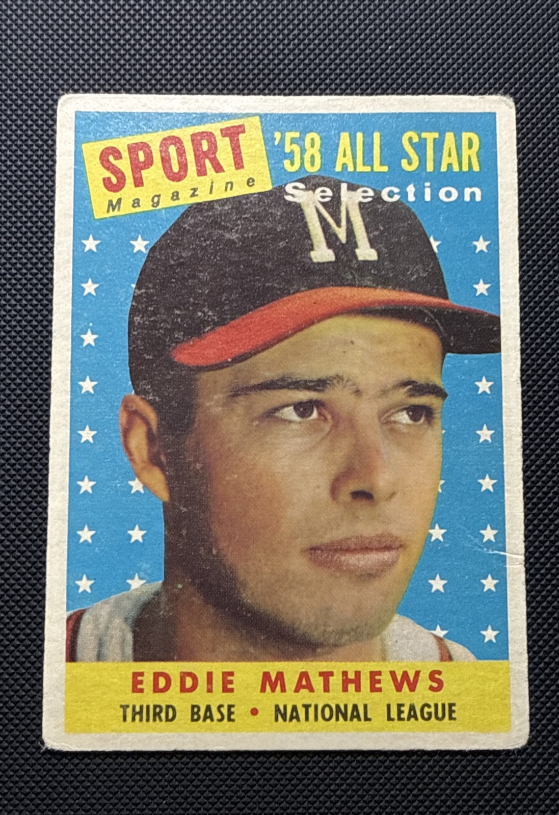1958 Topps - Sport Magazine '58 All Star Selection Eddie Mathews #480 929