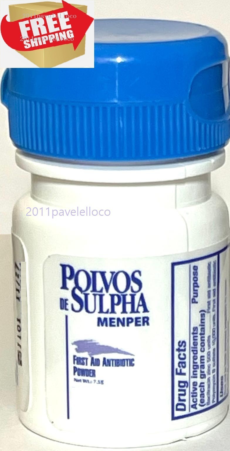Polvo de Sulpha SEALED sulpha powder antiseptic ANTIBIOTIC Polvo de Sulpha SEALED sulpha powder antiseptic ANTIBIOTIC