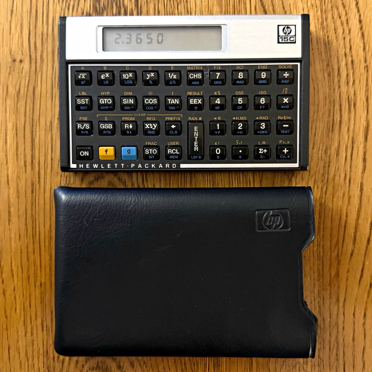 Vintage HP Hewlett Packard HP-15C Scientific Calculator w/ Slip Case - Working*