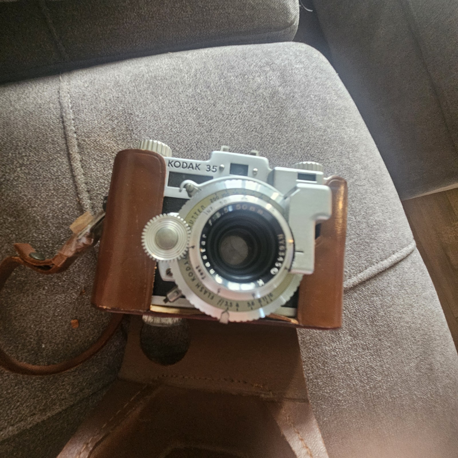 Vintage Kodak 35 Camera Anastigmat 50mm f/5.6 Kodak Kodex No. 1 Leather Case