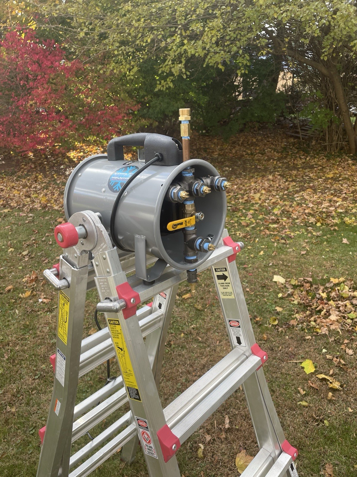 Backyard Snowmaker / Snowgun - Mini Fan Gun w/ Check Valve - Make Your Own Snow