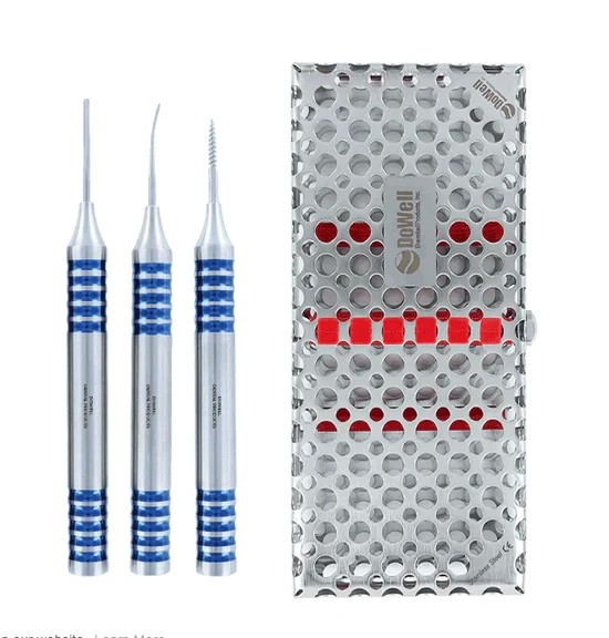 Atraumatic Extraction Flexible Periotomes and Root Extractor Kit 3pcs by DOWELL