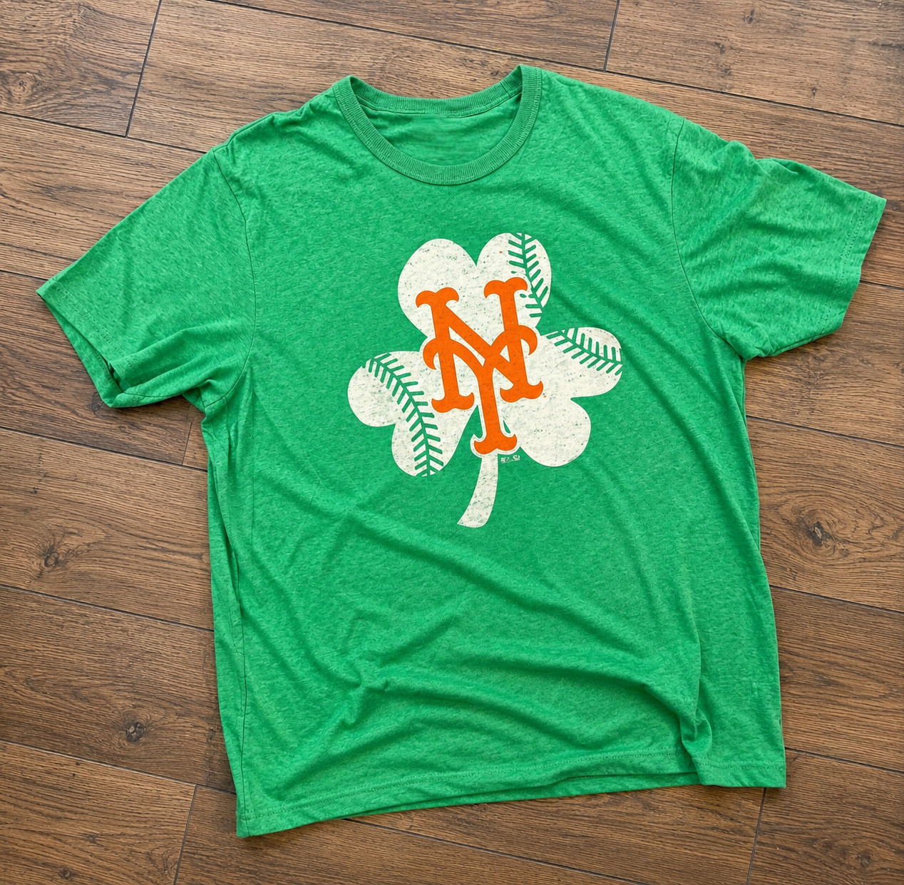 SO HOT NY Mets Irish Heritage Night Shamrock T-Shirt Full Size SO HOT NY Mets Irish Heritage Night Shamrock T-Shirt Full Size