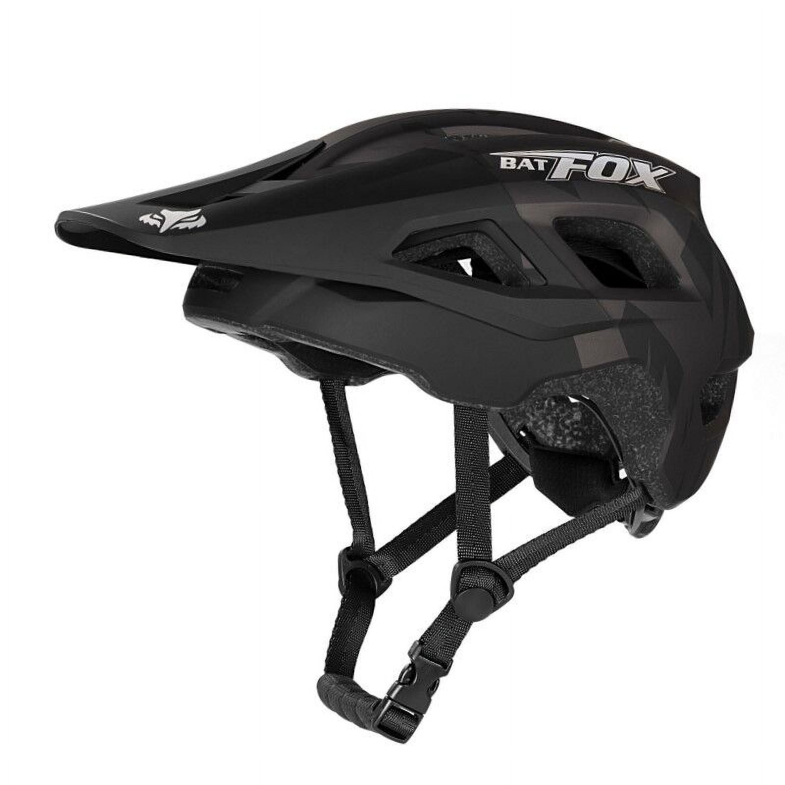 BATFOX MA057 Mountain Bike Helmet for Men & Women Cycling MTB, Large Black Brown