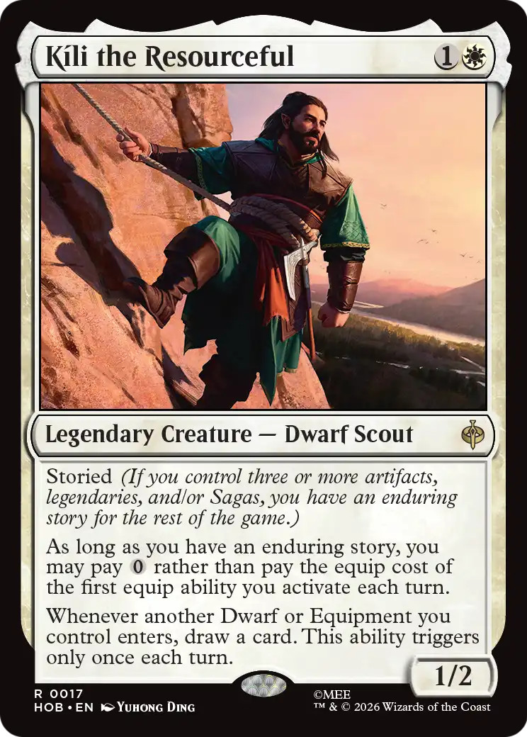 KILI THE RESOURCEFUL x1 mtg NM-M The Hobbit 1 Rare