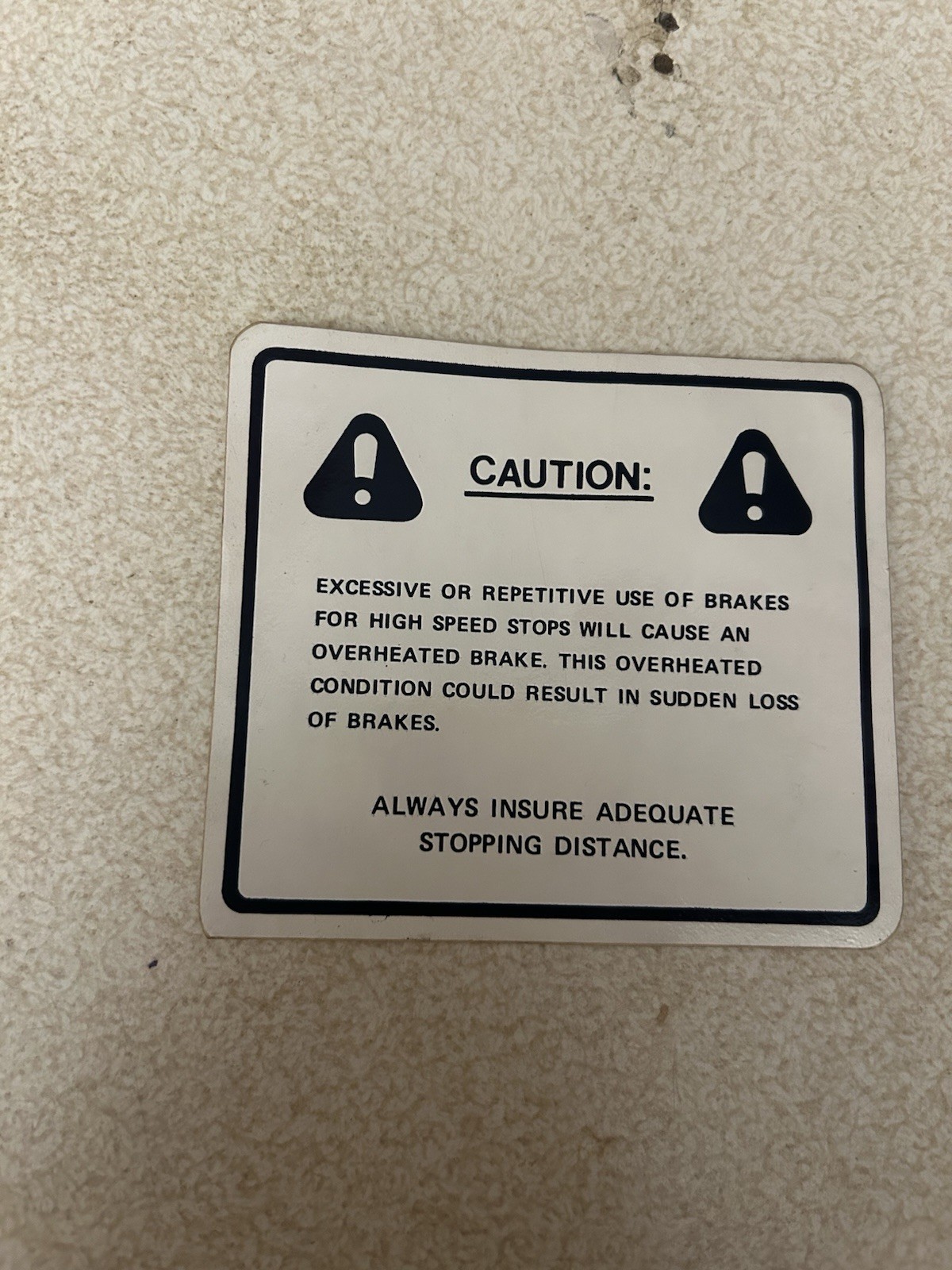 Vintage Nos Polaris Tx Or TXL Caution Snowmobile Decal Sticker read notes Vintage Nos Polaris Tx Or TXL Caution Snowmobile Decal Sticker read notes
