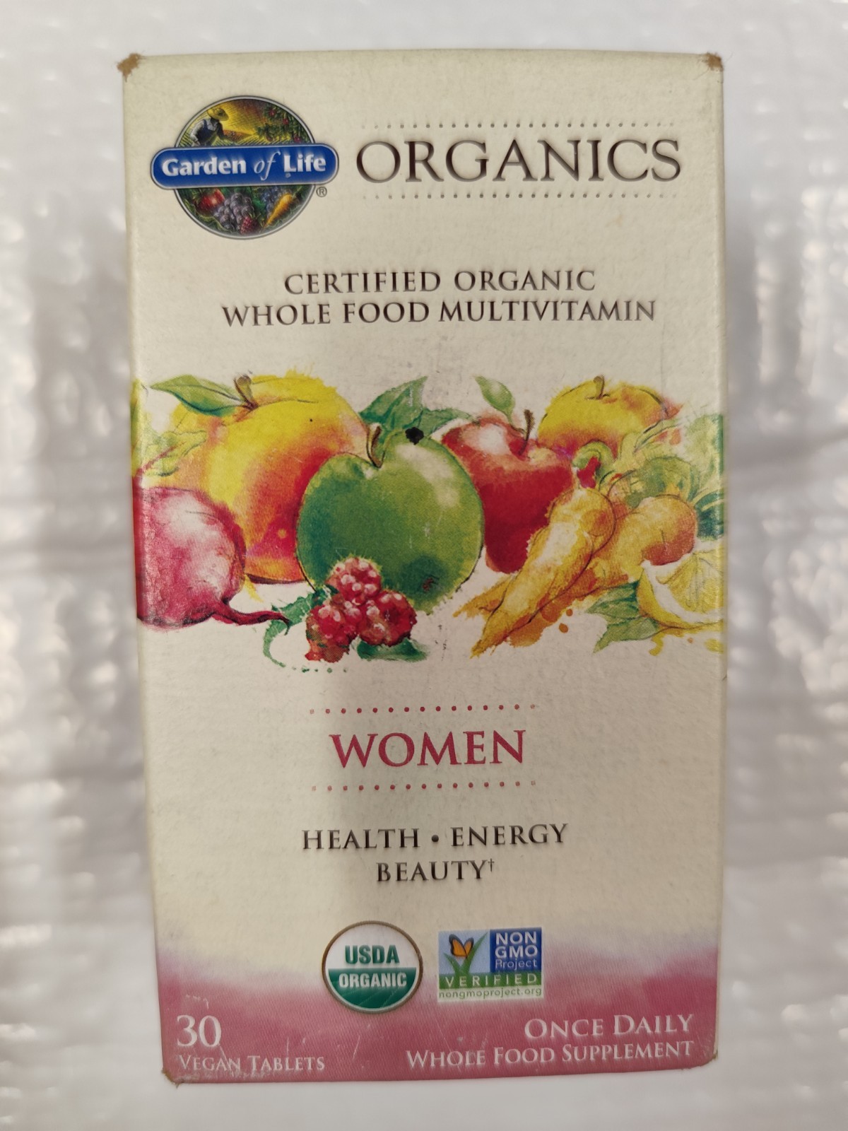Garden of Life Women’s Organic Multivitamin Once Daily Health Energy Beauty 30 
