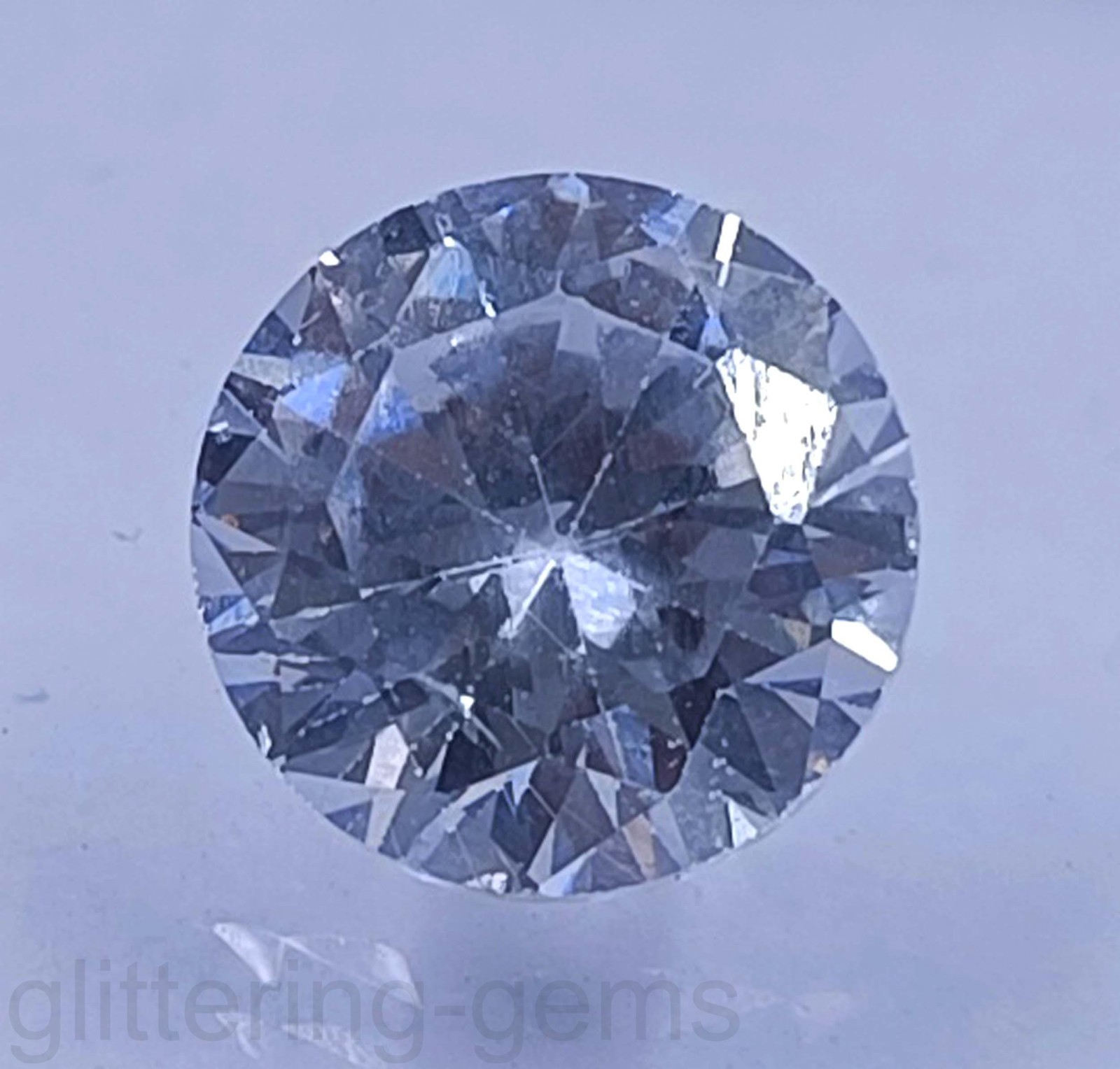 Sparkling 2.30 Ct Natural White Sapphire IGL Certified Round Cut Loose Gem 5DDA