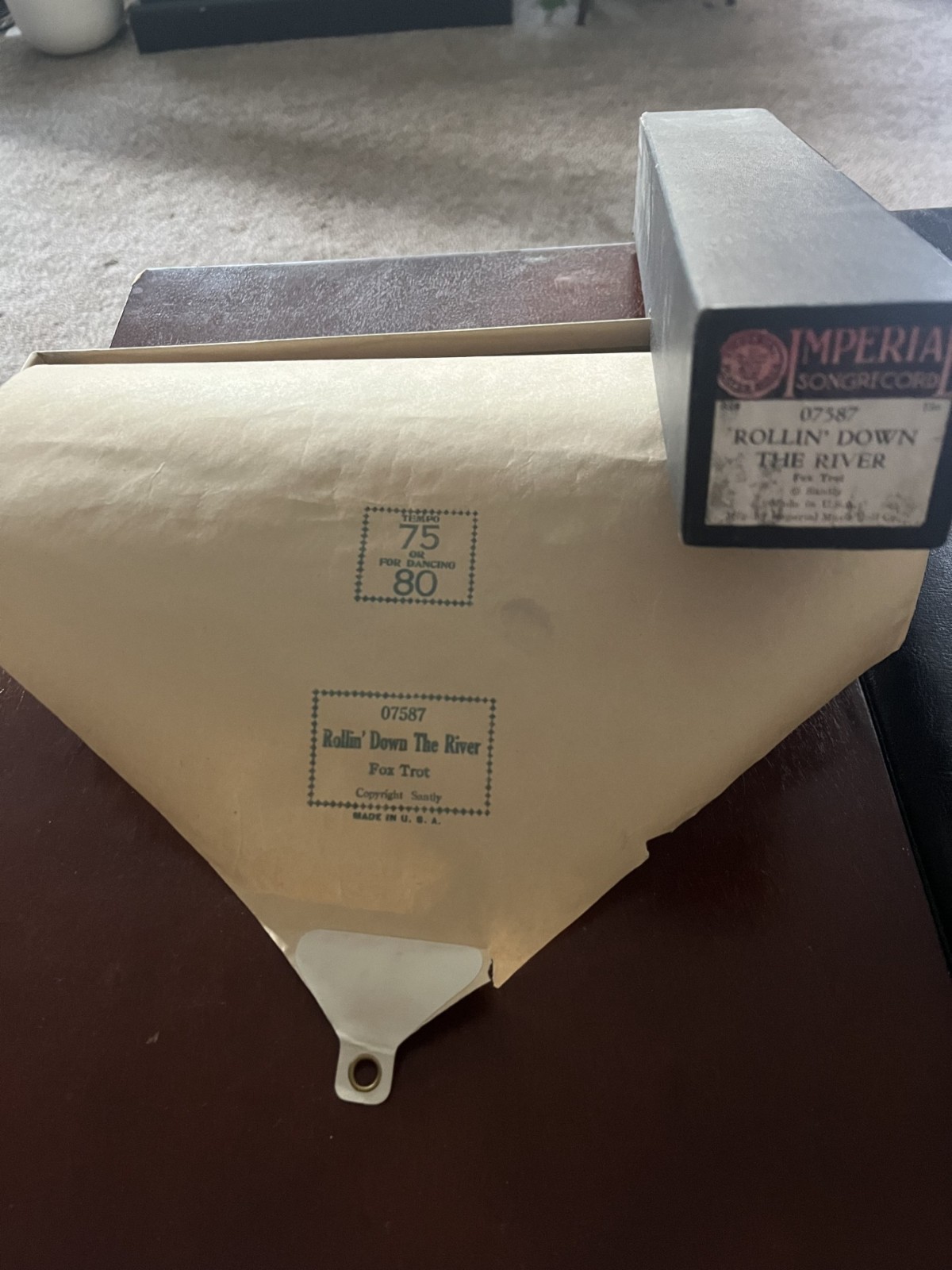 Vintage 1930\'s Imperial Player Piano Roll 07587 \