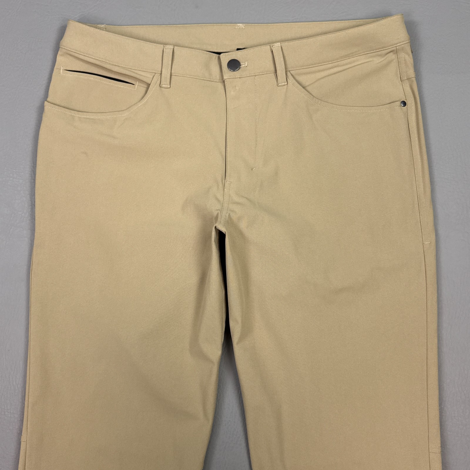 Lululemon Pants Mens 34x34 Beige ABC Classic Commute Office Work Stretch Golf