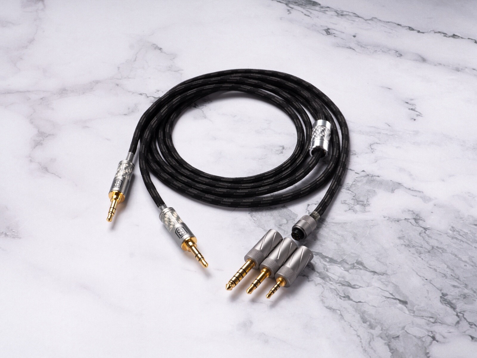 Cable for Denon Ah-D5200, Ah-D7200, Ah-D9200 Dual 3.5mm OCC Silver Plated Copper