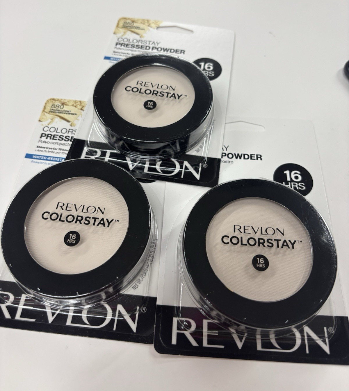 Lot Of 3 Revlon ColorStay Pressed Powder 880 Translucent Finishing Powders