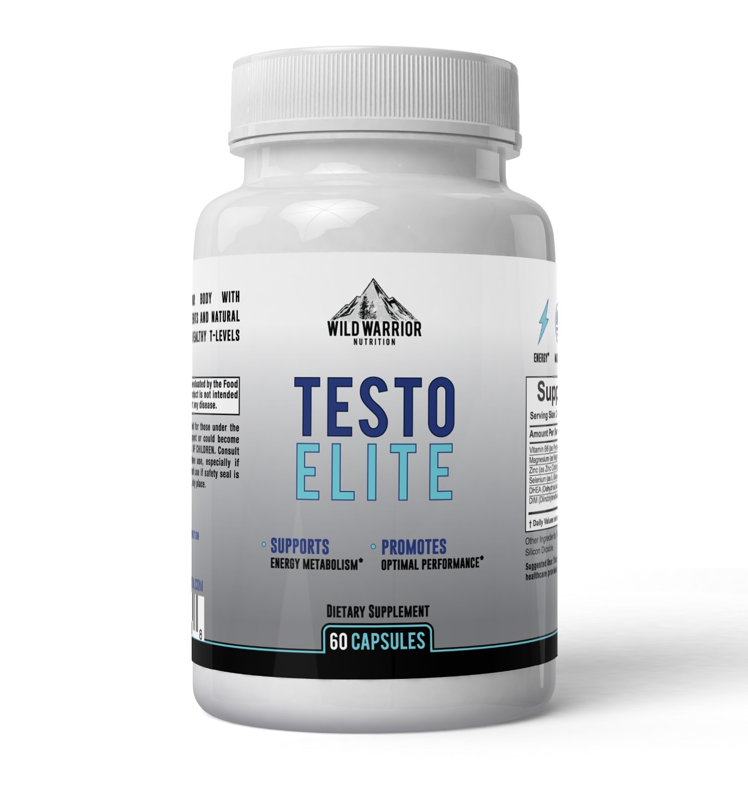 Wild Warrior Nutrition Men\'s Testosterone Booster - Testosterone Elite with ZMA