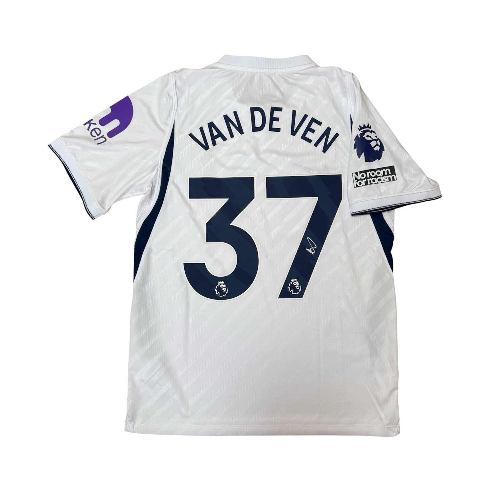 Micky van de Ven Signed Tottenham Hotspur 2025/26 Home Shirt #37 With COA