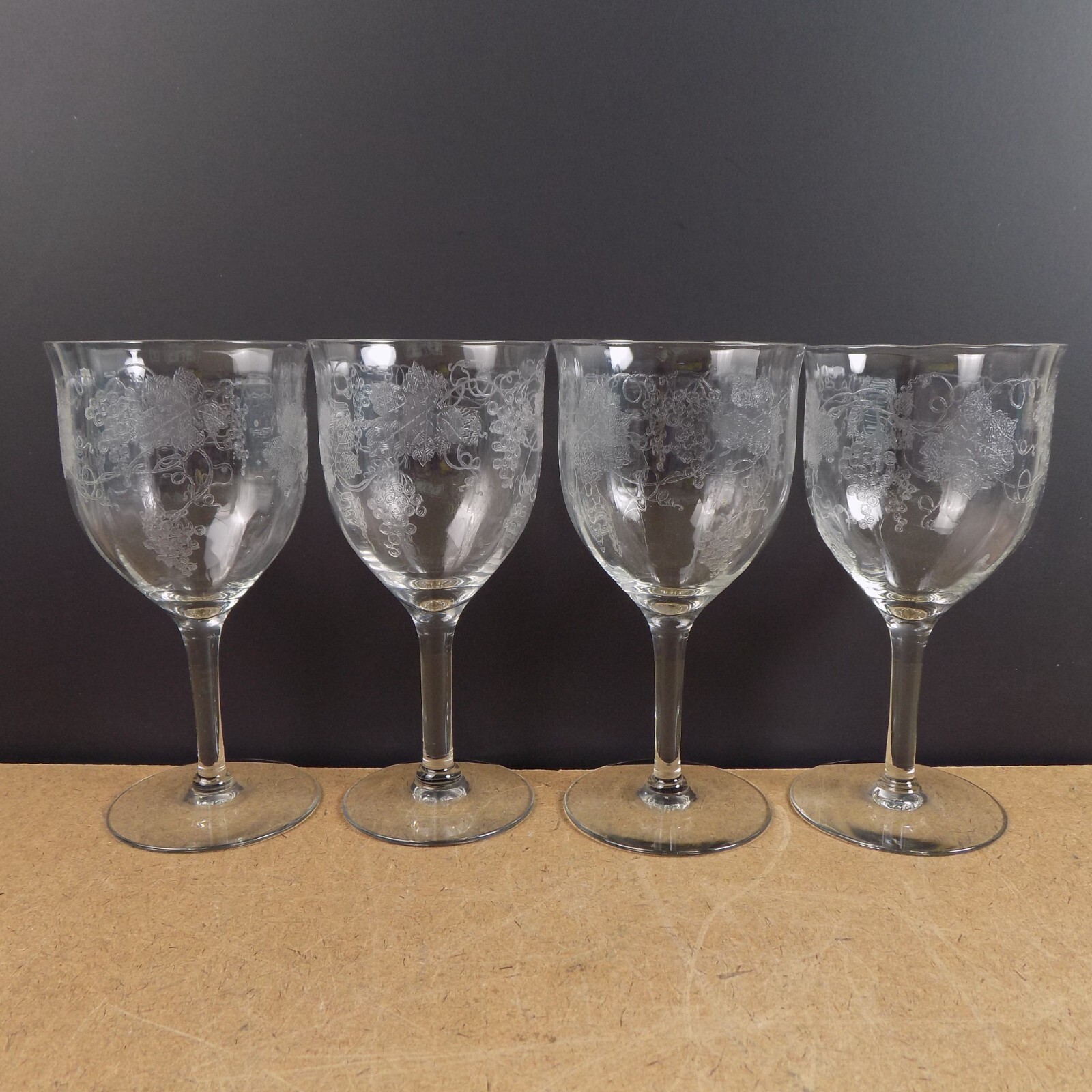 4 Fostoria New Vintage Grape Optic 6.5\