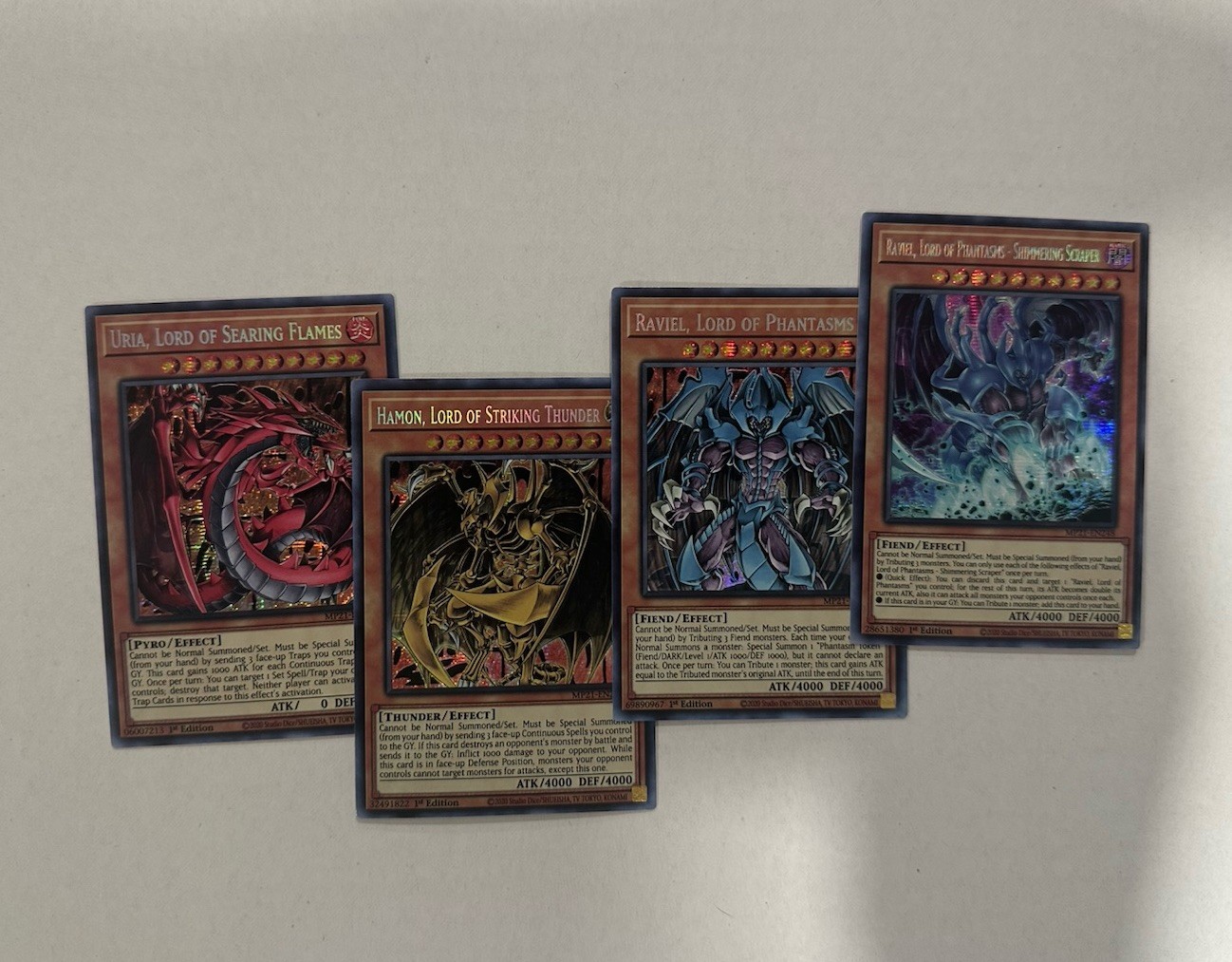 YUGIOH MP21 Sacred Beast 4 card set MP21-En 248 252 253 254 NM YUGIOH MP21 Sacred Beast 4 card set MP21-En 248 252 253 254 NM