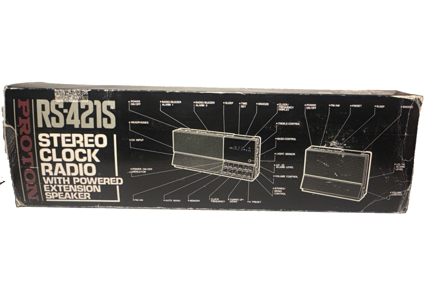 Proton RS-420 RS420 Vintage LED Stereo Clock Radio AM-FM-NEW OPEN BOX Proton RS-420 RS420 Vintage LED Stereo Clock Radio AM-FM-NEW OPEN BOX