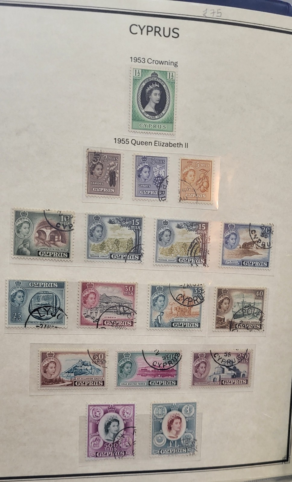 British Cyprus QE II 1953-55-60 Stamps C.v £220 + 3 Sets