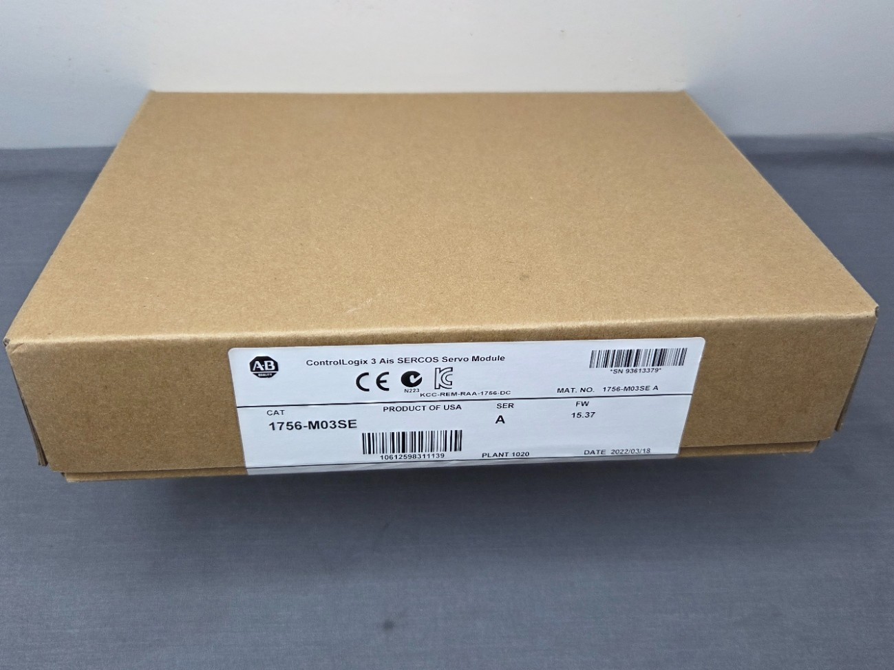 Allen-Bradley 1756-M03SE ControlLogix 3-Axis SERCOS Servo Module - Brand New