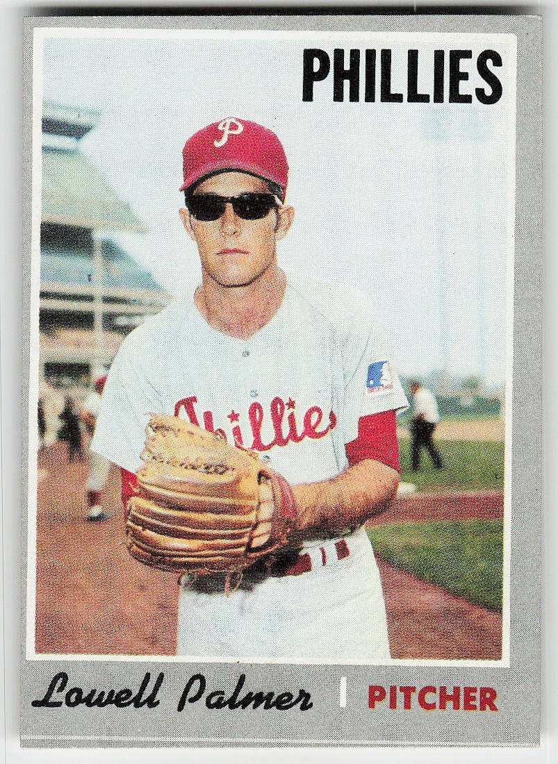 1970 Topps #252 Lowell Palmer BASEBALL Philadelphia Phillies