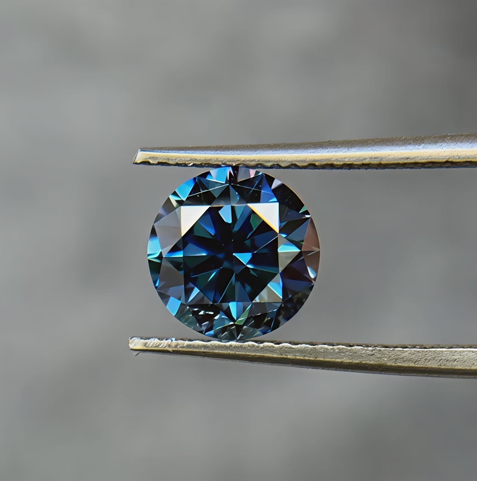 AAA+ 2 CT Round Cut, Fancy Blue Color Loose VVS1 Diamond 8.50 MM Gemstone +Gift