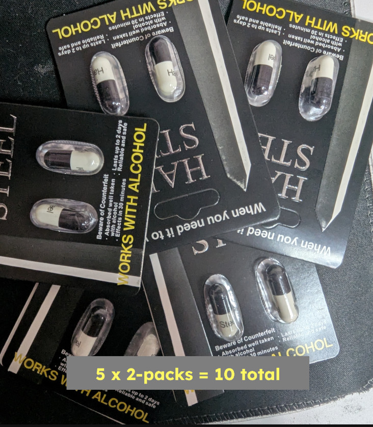 Hard Steel Original PREMIUM 5 packs x 2 = 10 total