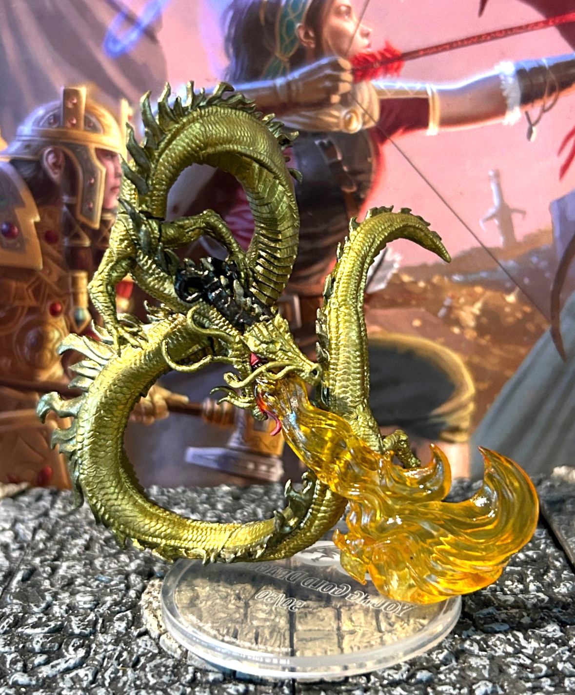 Young Gold Dragon 1E D&D Miniature Dungeons Dragons 50th Anniversary large 50 Young Gold Dragon 1E D&D Miniature Dungeons Dragons 50th Anniversary large 50