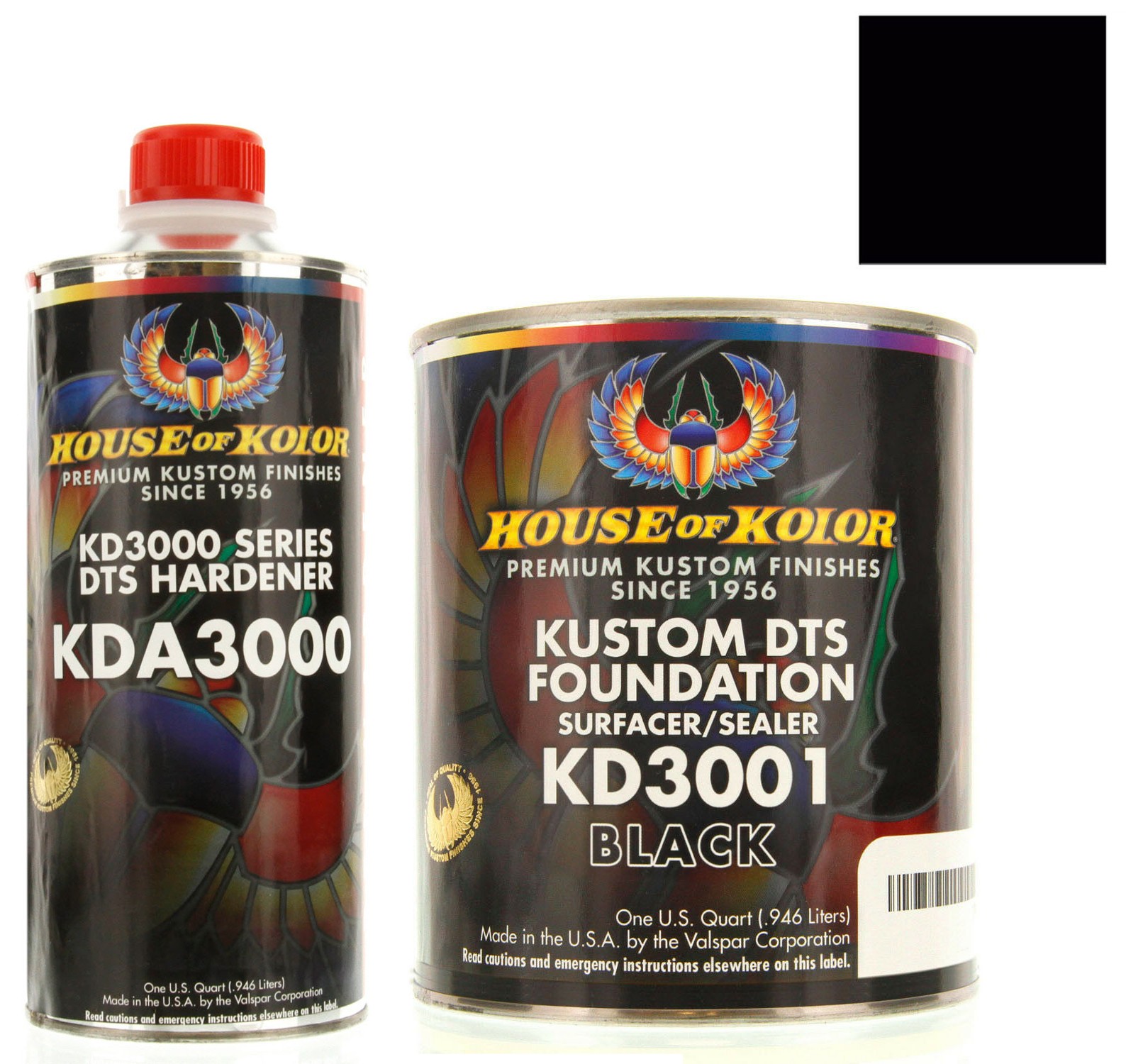 House of Kolor Gallon BLACK Color KD3001 DTS Surfacer / Sealer w/ Hardener