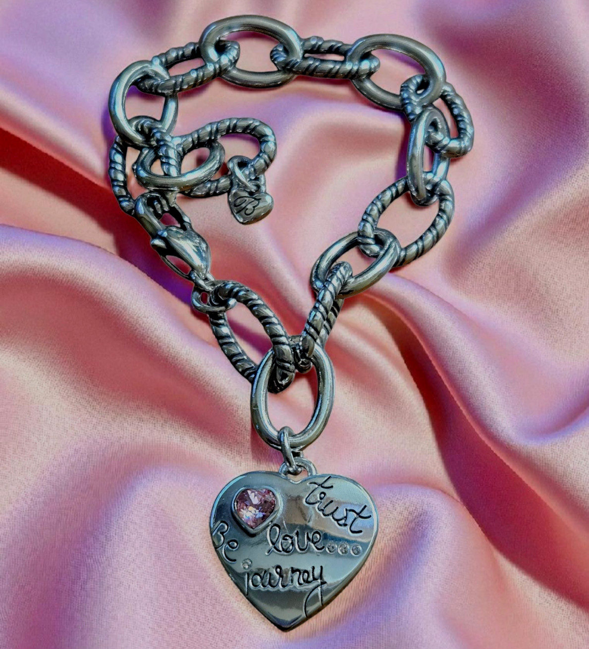 Brighton 2019 Power of Pink Breast Cancer Heart Charm 8\