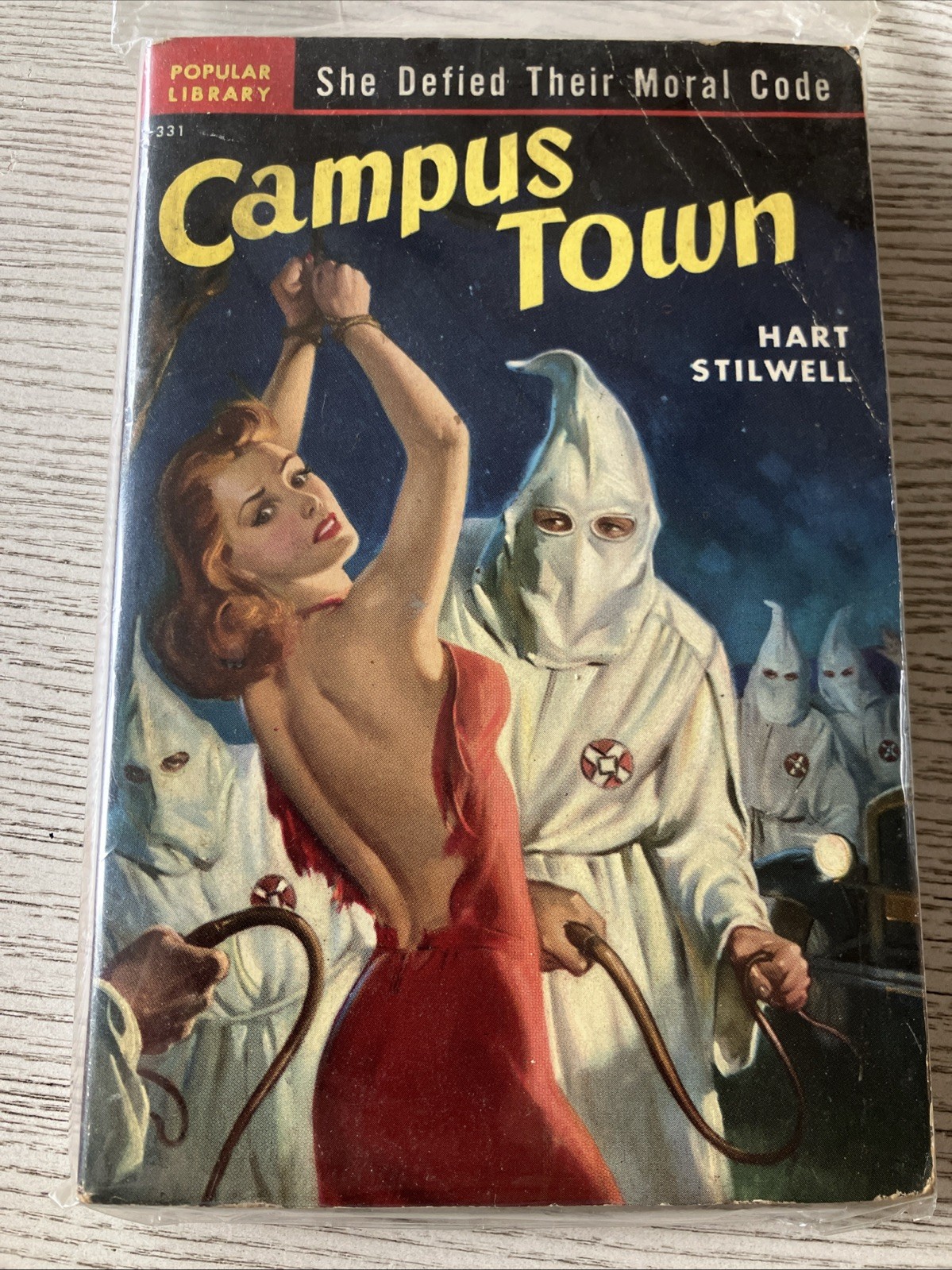 1951 Popular Library 331 Campus Town Hart Stilwell Pulp Sleeze Rare Vintage