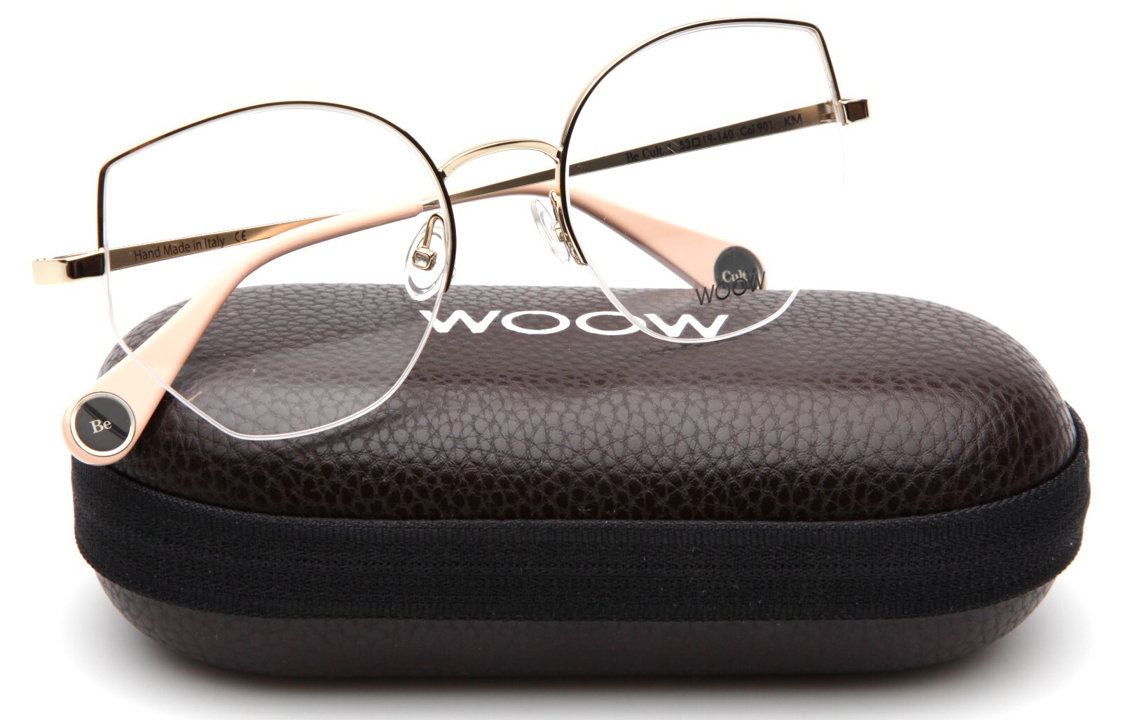 NEW WOOW Be Cult 1 Col 901 Gold EYEGLASSES 53-19-140 B50mm