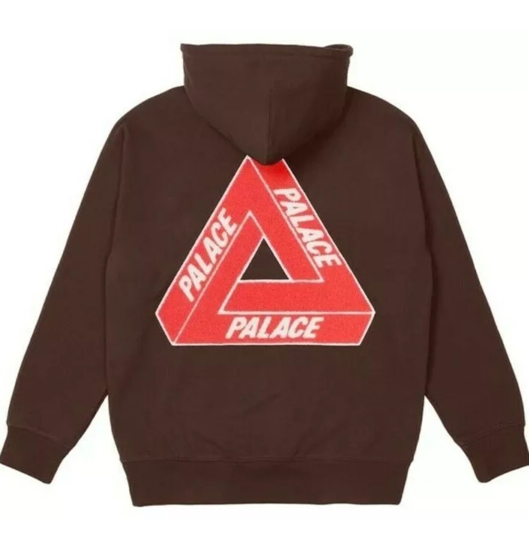 Palace TRI-CHENILLE HOOD  BROWN Medium (*New)